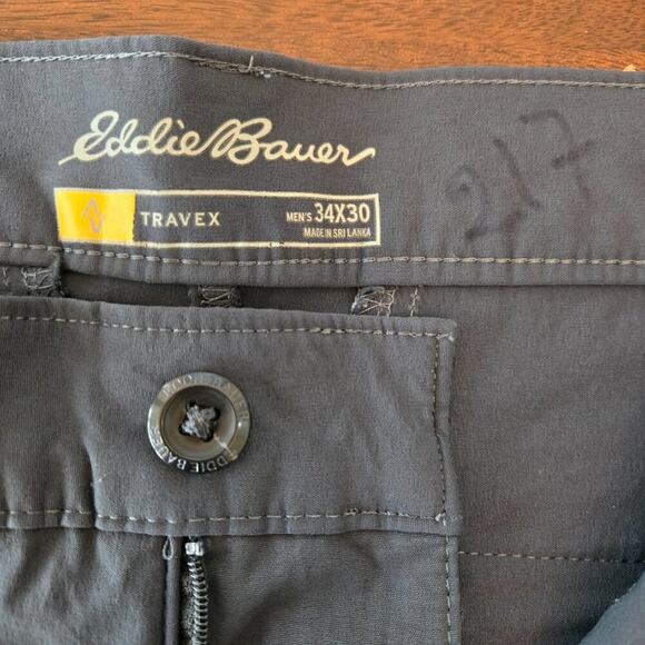 Eddie Bauer Men's Travex Horizon Guide Slim Fit Pant Gray Size 34x30 - Picture 10 of 10